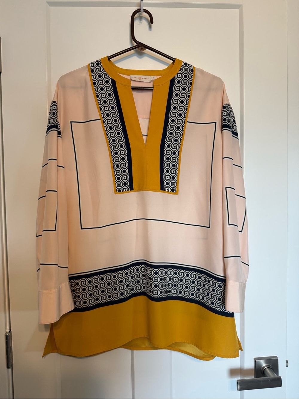 Tory Burch Euro Summer 100% silk tunic